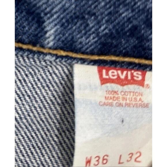 Vintage Levis 517 Jeans Mens Bootcut Made In USA 90s Orange Tab Size 36x32 - Picture 3 of 7